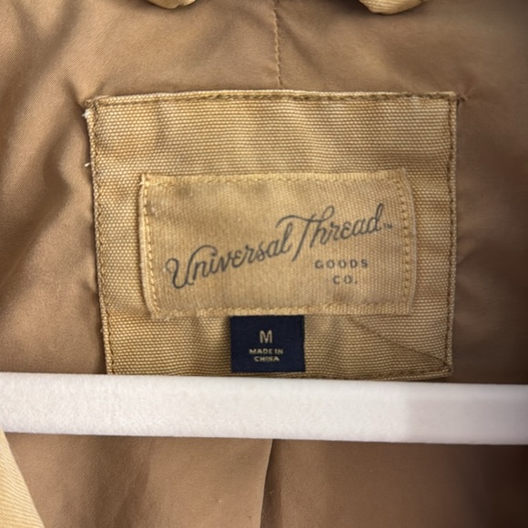 Barn Jacket Tan Jacket with Brown Collar - Picture 9 of 9